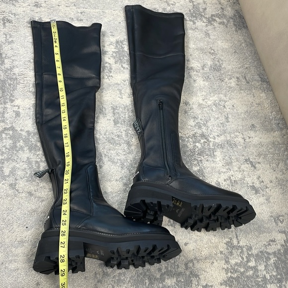 NIB Zadig & Voltaire Ride Chelsea High Smooth Leather Over the Knee Boots 38 - Picture 12 of 14